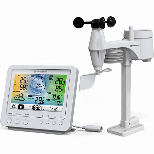 picture Bresser 5-in-1 Wi-Fi Weather Station with Colour Display, white