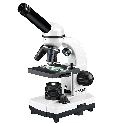image Bresser Junior Biolux SEL 40–1600x Microscope with case, white