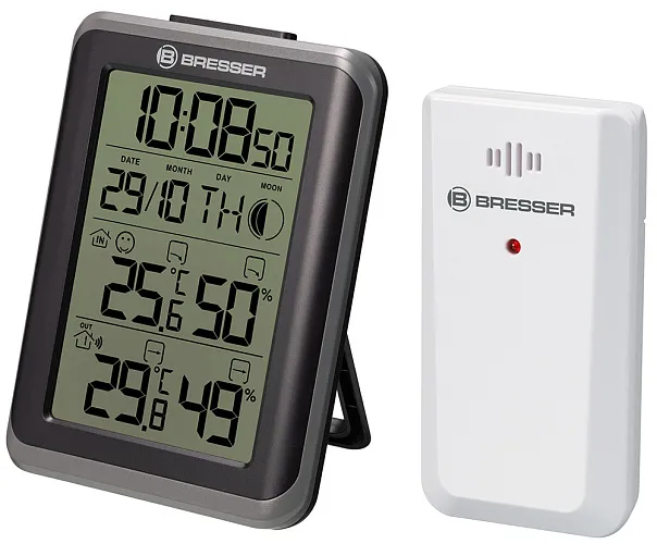 image Bresser MyClimate Thermo/Hygrometer Clock, white