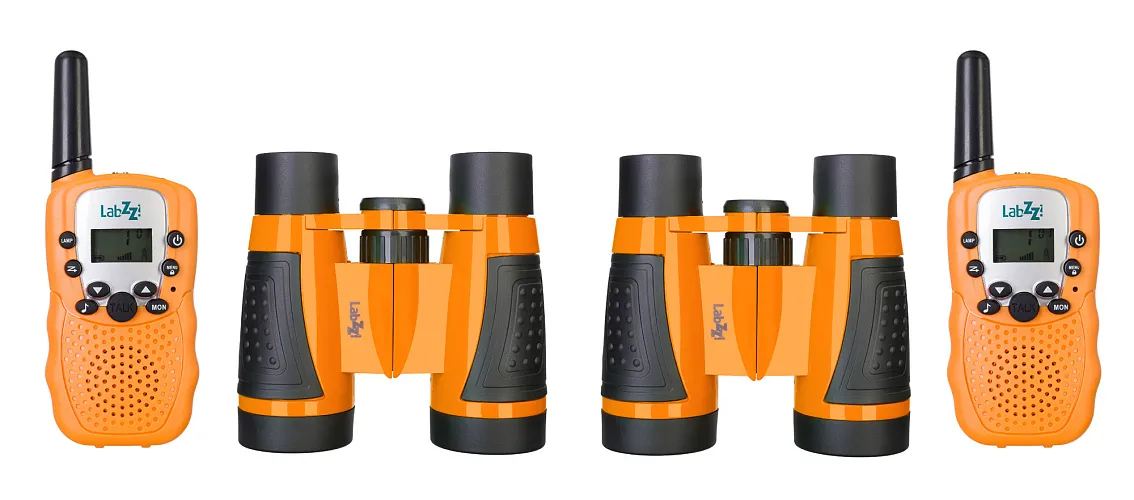 picture Levenhuk LabZZ WTT10 Orange Walkie Talkie and Binoculars Set - Exhibition Item