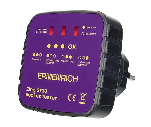 photo Ermenrich Zing ST30 Socket Tester,  1