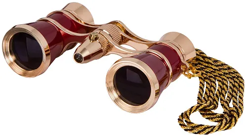 photo Levenhuk Broadway 325F Opera Glasses (with LED light and chain),  1