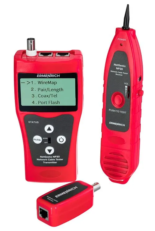 image Ermenrich NetGeeks NP30 Network Cable Tester,  1