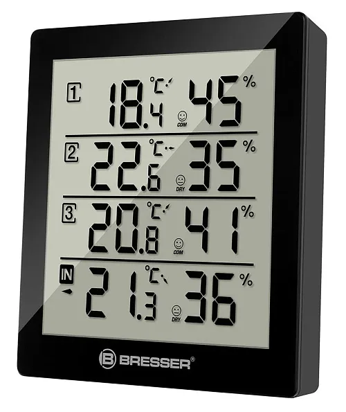 picture Bresser Temeo Hygro Quadro Weather Station, black