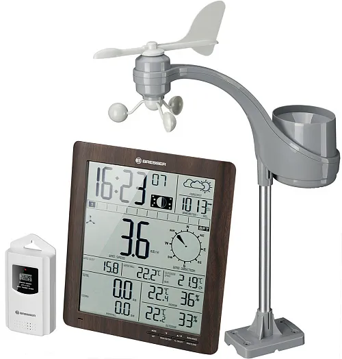 photo Bresser ClimaTemp XXL Weather Station, wooden look