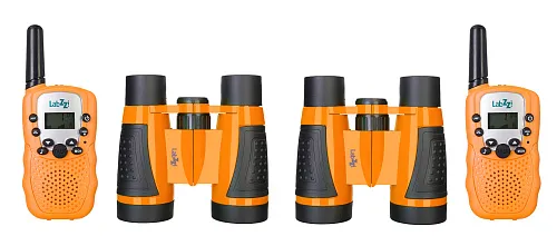 picture Levenhuk LabZZ WTT10 Orange Walkie Talkie and Binoculars Set - Exhibition Item,  1