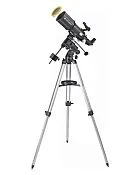 photograph Bresser Polaris 102/460 EQ3 Telescope with solar filter