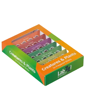 photograph Levenhuk LabZZ CP24 Creatures & Plants Prepared Slides Set