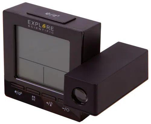 photo Explore Scientific RC Digital Projection Clock with Indoor Temperature, black,  10