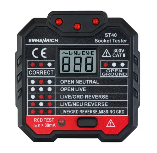 photograph Ermenrich Zing ST40 Socket Tester,  2