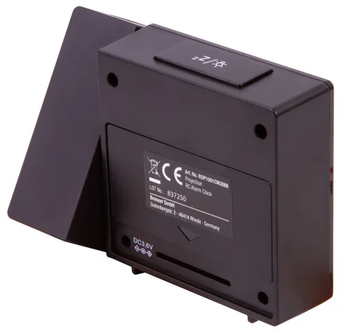 photo Explore Scientific RC Digital Projection Clock with Indoor Temperature, black,  12