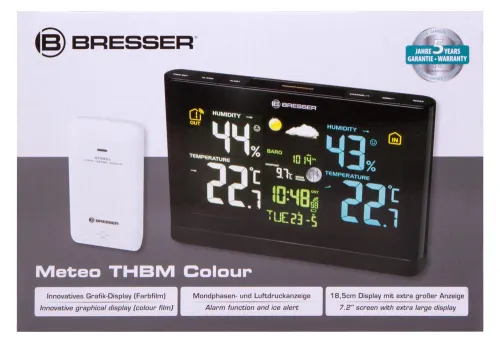 image Bresser Weather Station with Colour Display, black,  10