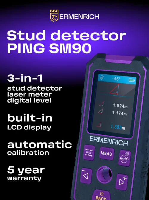picture Ermenrich Ping SM90 Stud Detector,  10