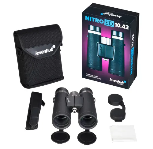 photo Levenhuk Nitro ED 10x42 Binoculars,  3