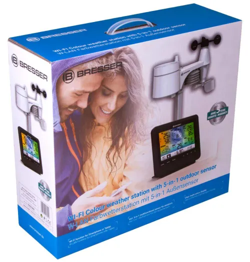 picture Bresser 5-in-1 Wi-Fi Weather Station with Colour Display, black,  11