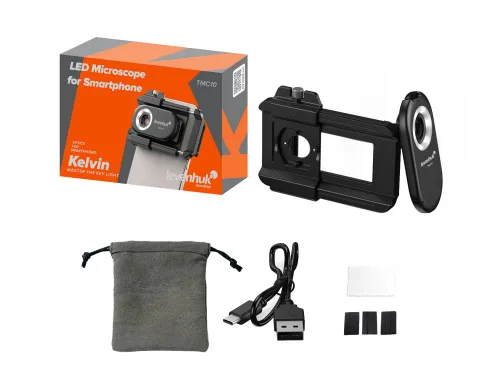 photo Levenhuk Kelvin TMC10 LED Microscope for Smartphone,  9