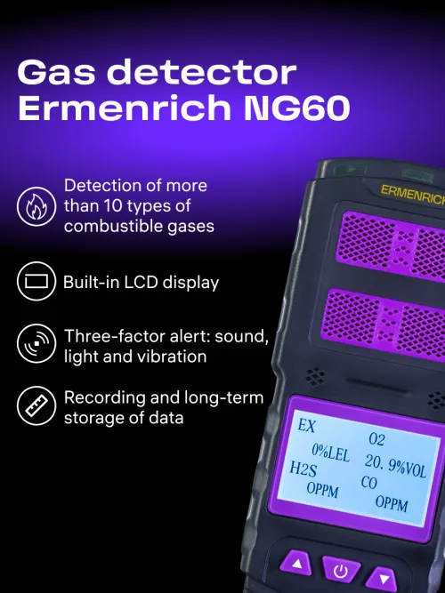 photo Ermenrich NG60 Gas Detector,  10