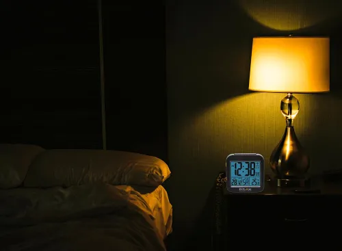 photo Explore Scientific RC Alarm Clock, black,  5