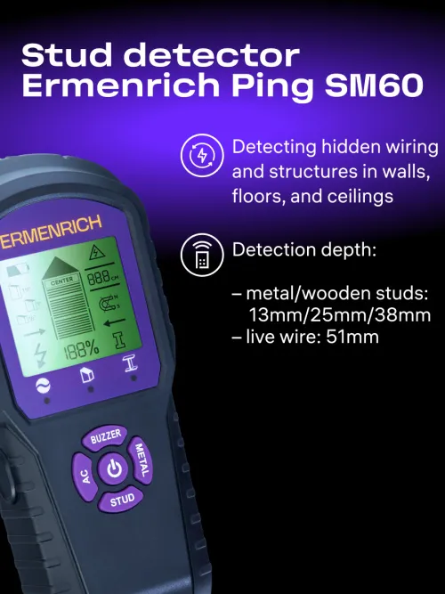 image Ermenrich Ping SM60 Stud Detector,  8