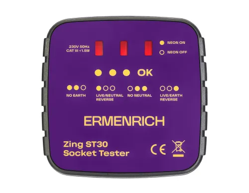 photo Ermenrich Zing ST30 Socket Tester,  2