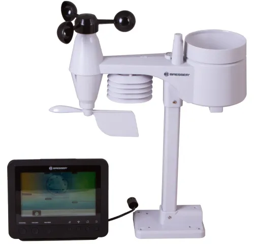 picture Bresser 5-in-1 Wi-Fi Weather Station with Colour Display, black,  7