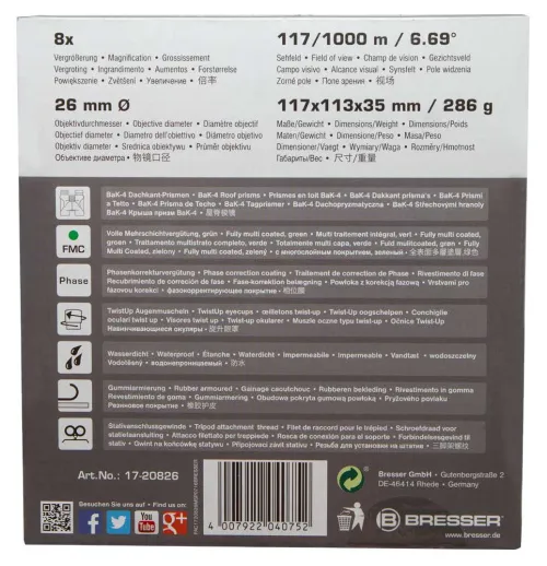 photo Bresser Pirsch 8x26 Binoculars,  13