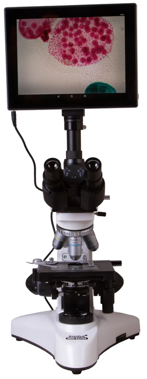 picture Levenhuk MED D25T LCD Digital Trinocular Microscope,  3
