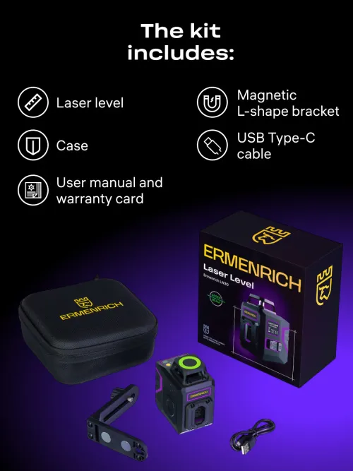 image Ermenrich PLUS LN30 Laser Level,  14