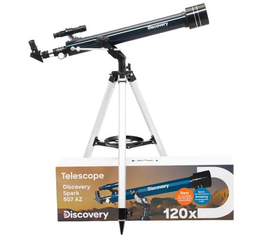 image Levenhuk Discovery Spark 607 AZ Telescope with book,  2