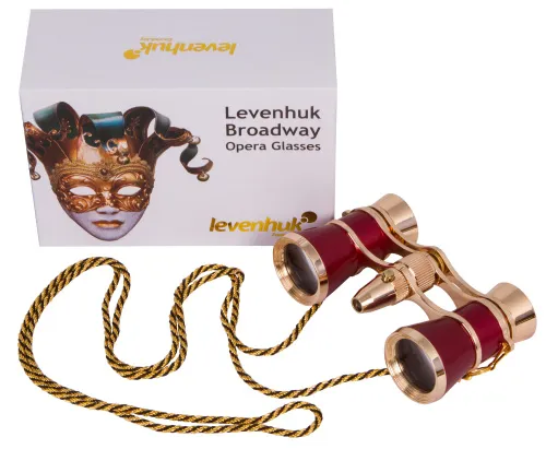 photo Levenhuk Broadway 325F Opera Glasses (with LED light and chain),  3