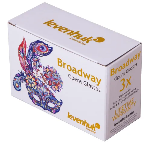 photo Levenhuk Broadway 325C Opera Glasses with Chain,  13