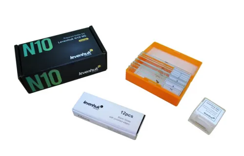 photograph Levenhuk N10 NG Prepared Slides Set,  2
