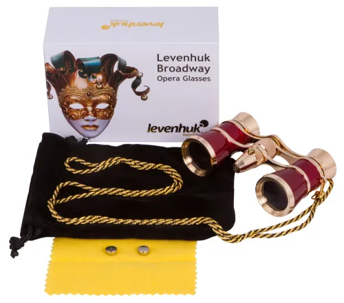photo Levenhuk Broadway 325F Opera Glasses (with LED light and chain),  2