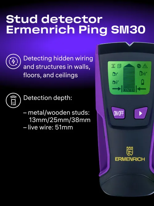 picture Ermenrich Ping SM30 Stud Detector,  7