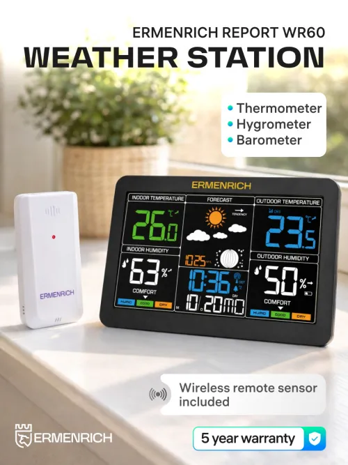 picture Ermenrich Report WR60 Weather Station,  12