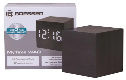 picture Bresser MyTime WAC Tabletop Alarm Clock, black,  9