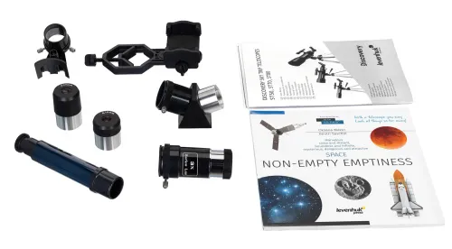 photograph Levenhuk Discovery Sky Trip ST70 Telescope with book,  4