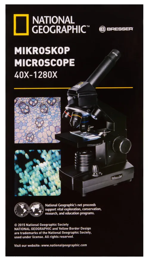 image Bresser National Geographic 40x–1280x Microscope with Smartphone Holder,  21
