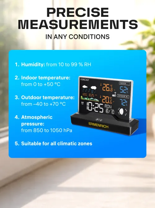 image Ermenrich Report WR40 Weather Station,  13