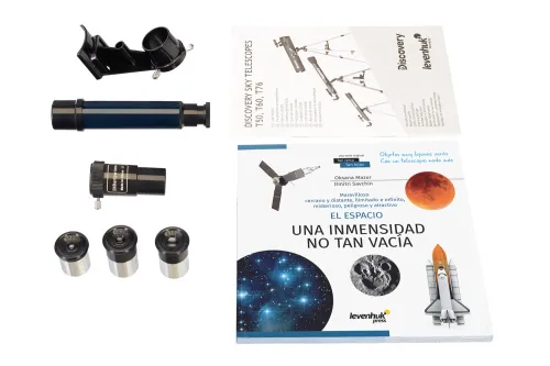 picture Levenhuk Discovery Sky T76 Telescope with book,  3