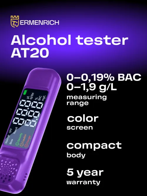 picture Ermenrich Seek AT20 Alcohol Tester,  7