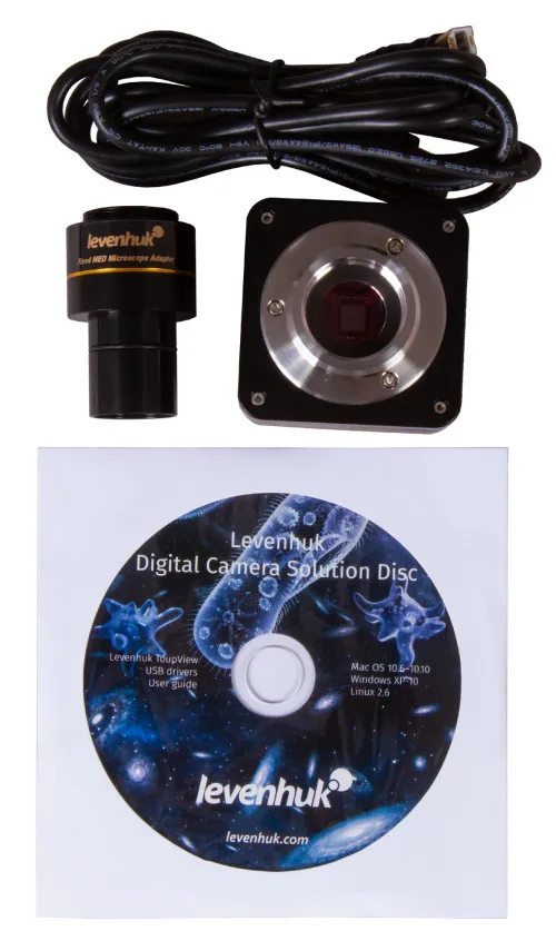 photograph Levenhuk MED D35T Digital Trinocular Microscope,  10