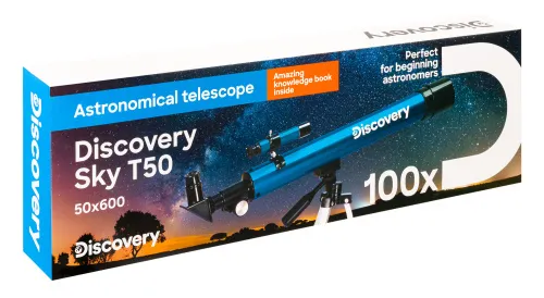 image Levenhuk Discovery Sky T50 Telescope with book,  14