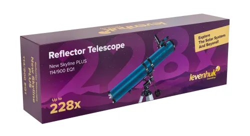 image Levenhuk New Skyline PLUS 114/900 EQ1 Telescope,  13