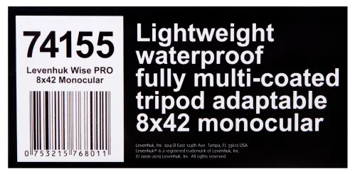 photograph Levenhuk Wise PRO 8x42 Monocular,  14