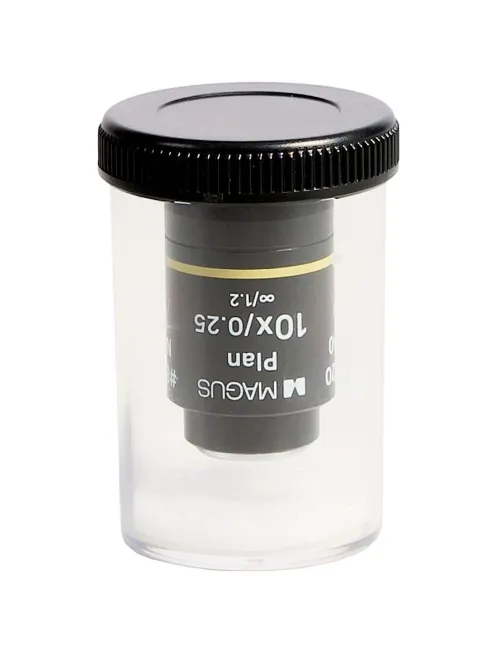 photograph MAGUS 10PL60V Plan 10х/0.25 ∞/1.2 H60mm Objective,  5