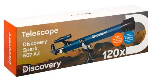 image Levenhuk Discovery Spark 607 AZ Telescope with book,  15