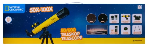 photo Bresser National Geographic 50/600 AZ Telescope with Mount,  13
