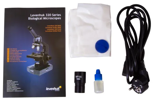 photo Levenhuk 320 BASE Biological Monocular Microscope,  15