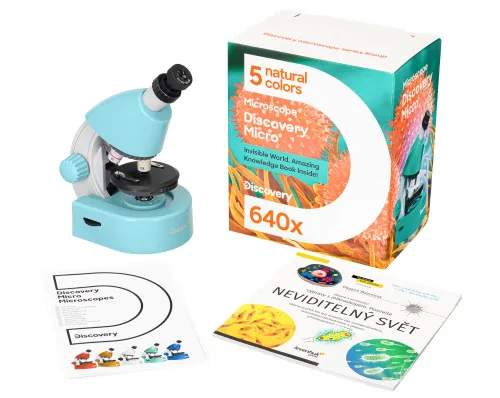 image Levenhuk Discovery Micro Microscope with book,  4